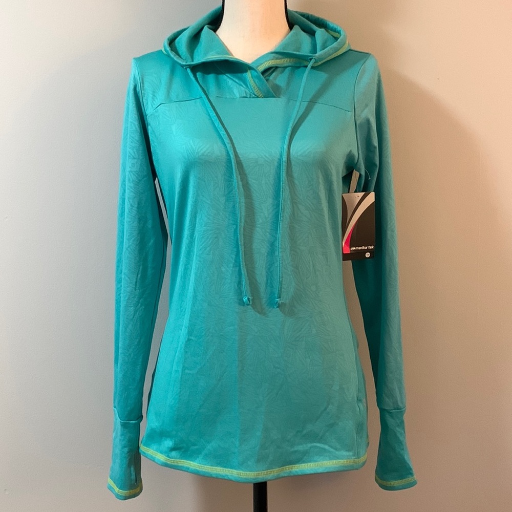 NWT Marika Native Tribe Atlanti Fleece Hoodie in Teal